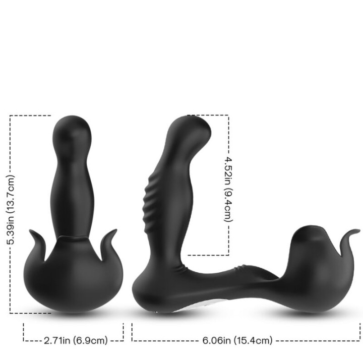 Armony - Vibrateur Surround Anal & Stimulateur Testiculos Télécommande Noir