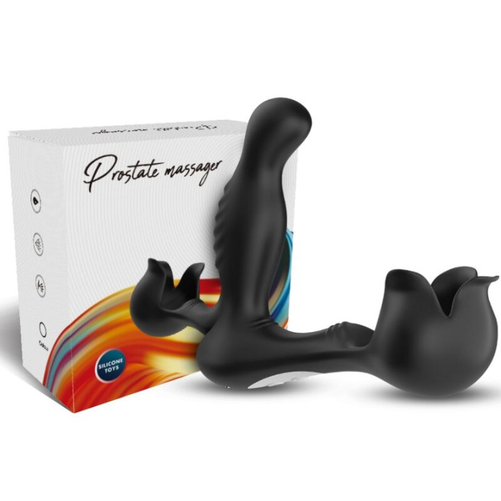 Armony - Vibrateur Surround Anal & Stimulateur Testiculos Télécommande Noir