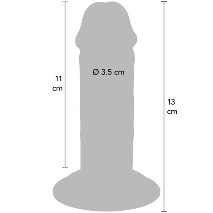 Get Real - Deluxe Dicker Doppeldichter Tpe-Pendiges, 13 cm