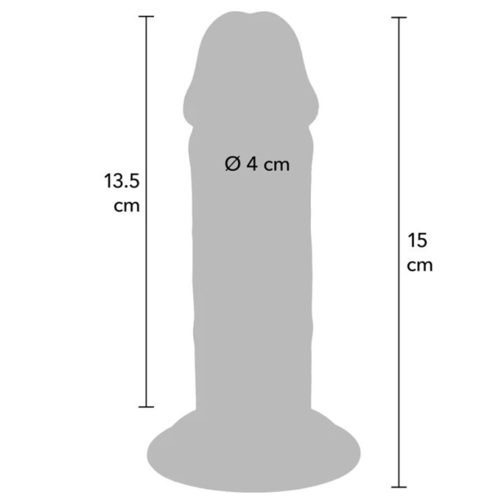 Get Real - Deluxe Dicker Tpe-Donnersatz Mit Doppelter Dichte, 15 cm