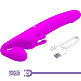 Pink Room - Dildo Realistico Arthus Viola 17cm/15.5cm