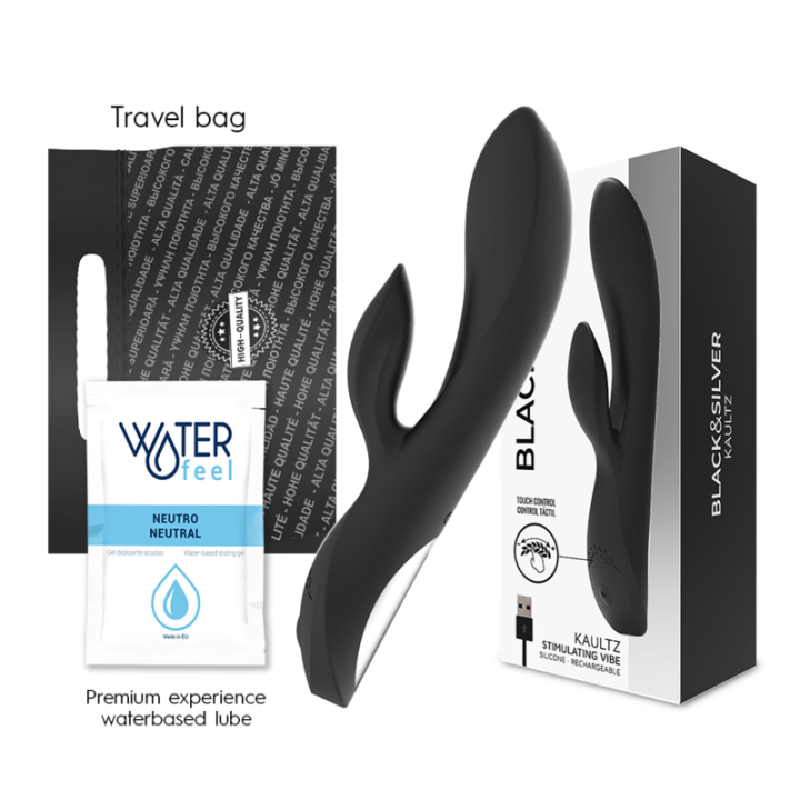 Black&Silver - Vibratore Touch Control Kaultz