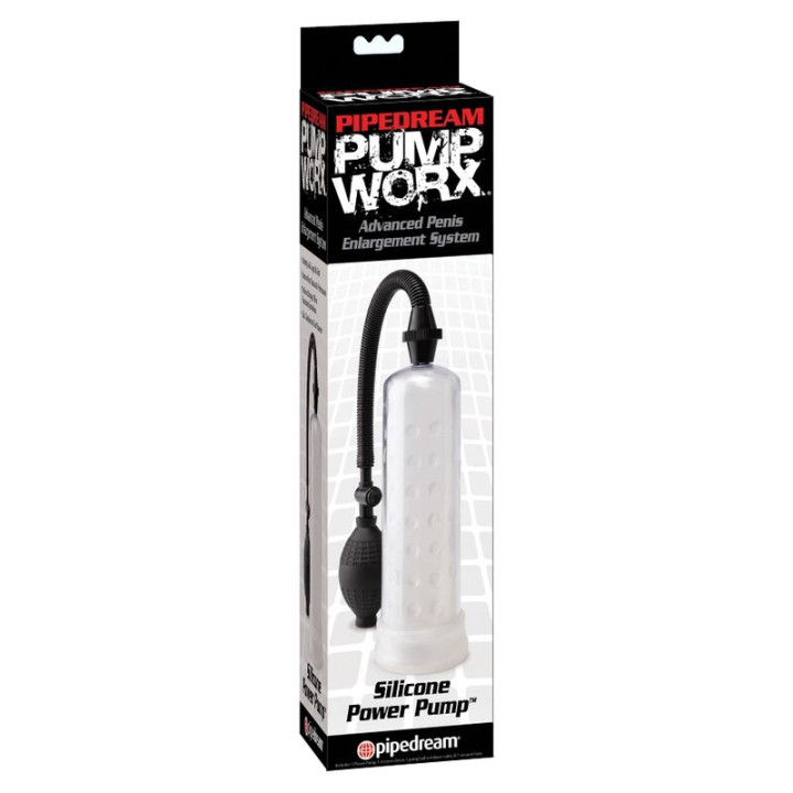 Pump Worx - Bomba de Ereccion de Silicona Transparente