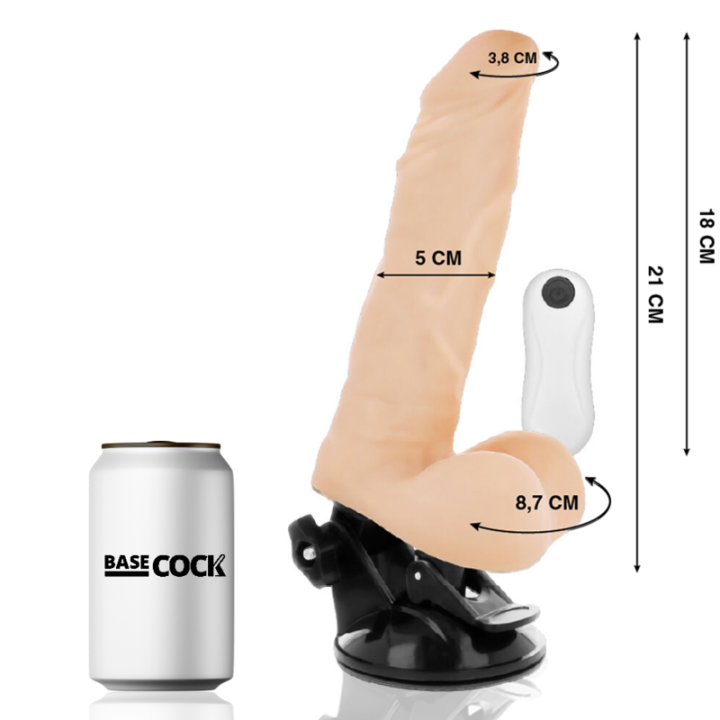 Basecock - Realistic Bendable Remote Control Flesh 21 cm -o- 5 cm