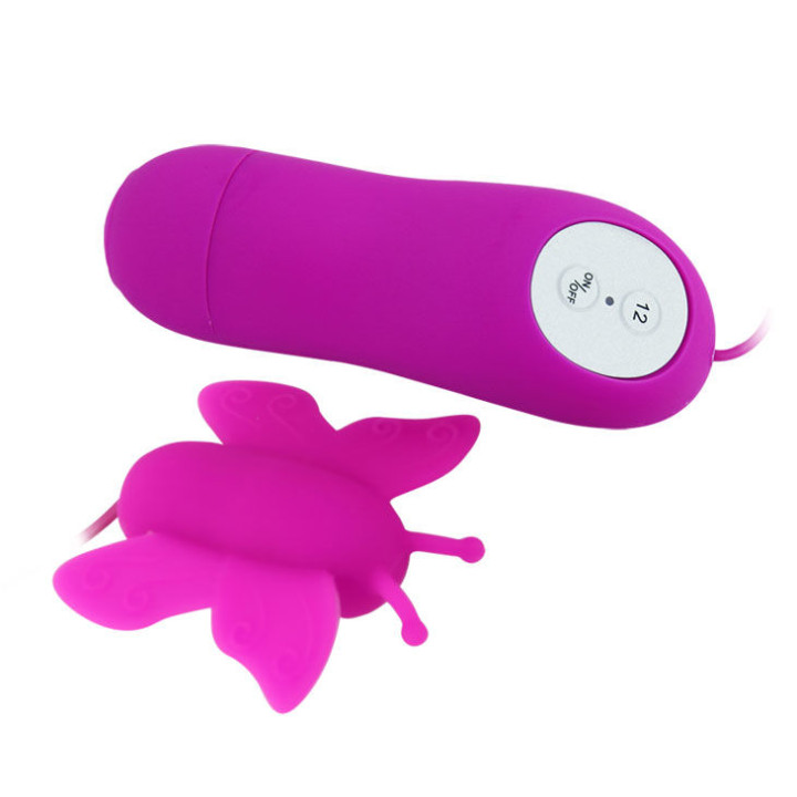 Baile - Love Eggs Stimolatore Clitoride a Farfalla 12 Velocit Telecomando Lilla