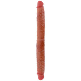 Get Real - Double-Ended Silicone Dildo Caramel 46 cm