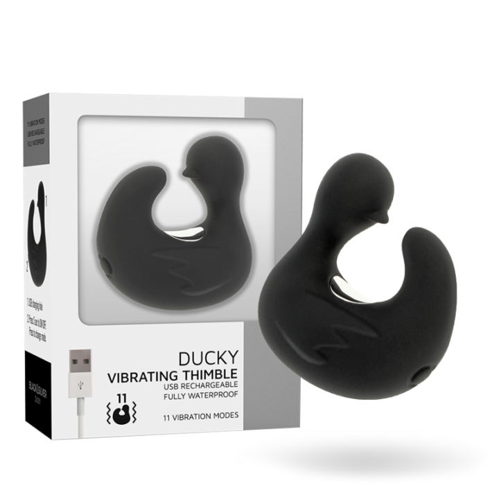 Black&Silver - Duckymania Wiederaufladbarer Silikon-Stimulierender Entenhühling