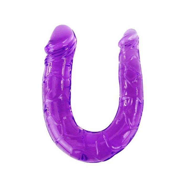Baile - Double Gode en Gelée Flexible Lilas