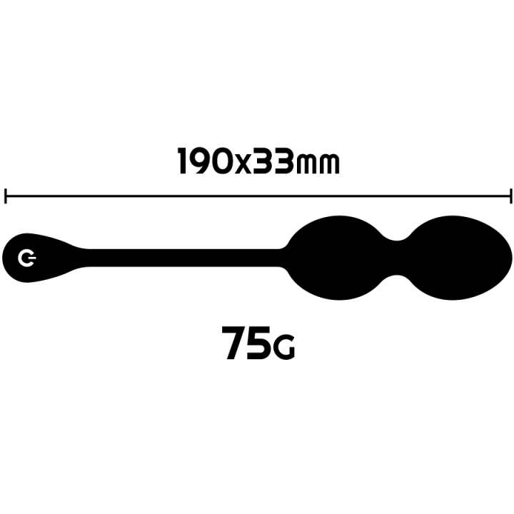 Rithual - Balles de Kegel Vibrantes Rechargeables Nisha Noires