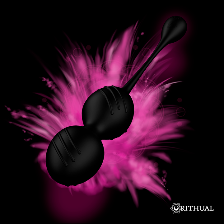 Rithual - Balles de Kegel Vibrantes Rechargeables Nisha Noires