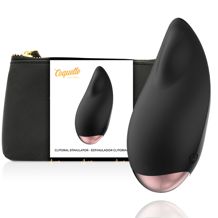 Coquette Chic Desire - Clitorial Stimulator Black / Gold Drop