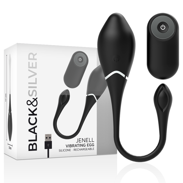 Black&Silver - Jenell Wiederaufladbares Vibrierei