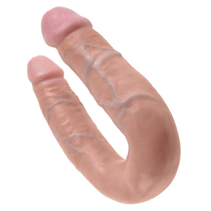 King Cock - Dildo Doble Penetración 13.9 cm Natural