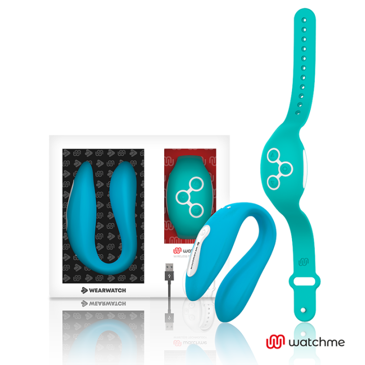 Wearwatch - Vibrateur Watchme Double Technologie Indigo/Eau de Mer