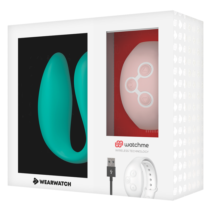 Wearwatch - Vibrador Dual Technology Watchme Agua Marina / Rosa