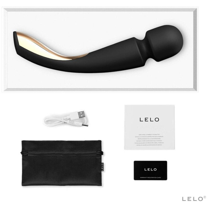 Lelo - Massaggiatore Smart Medium Wand 2 Nero