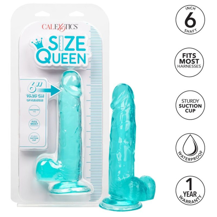 Calexotics - Gode Taille Reine Bleu 15.3 cm