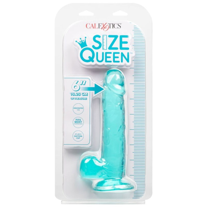 Calexotics - Size Queen Dildo Blue 15.3 cm
