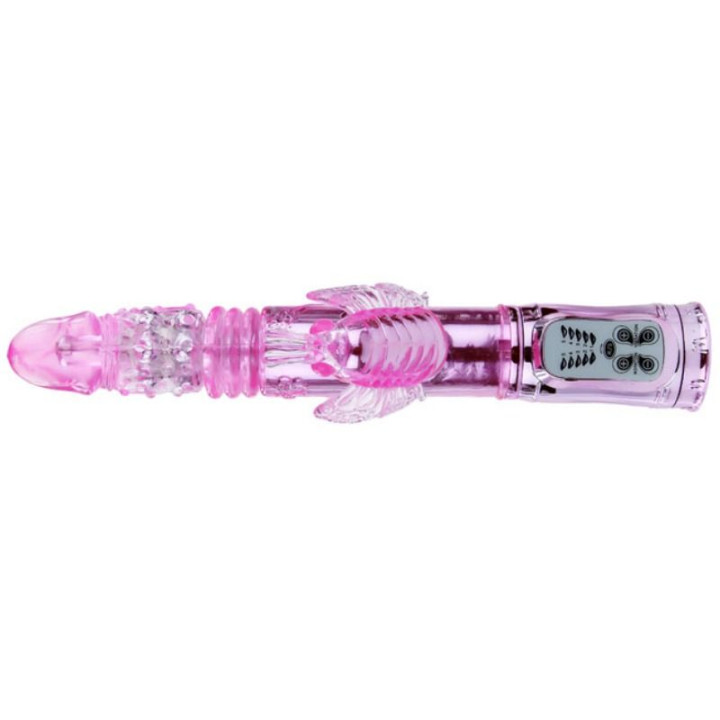 Baile - Vibrateur Rechargeable Avec Stimulateur de Papillon Rotation et Throbbing