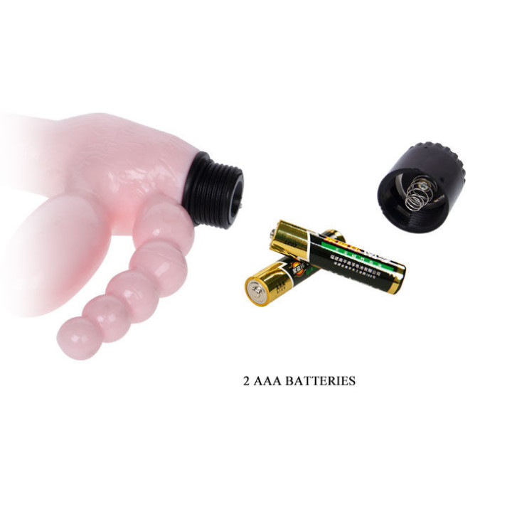 Baile - Harnais Sans Corde Tpr Avec Vibration et Stimulation Anal 25.4 cm