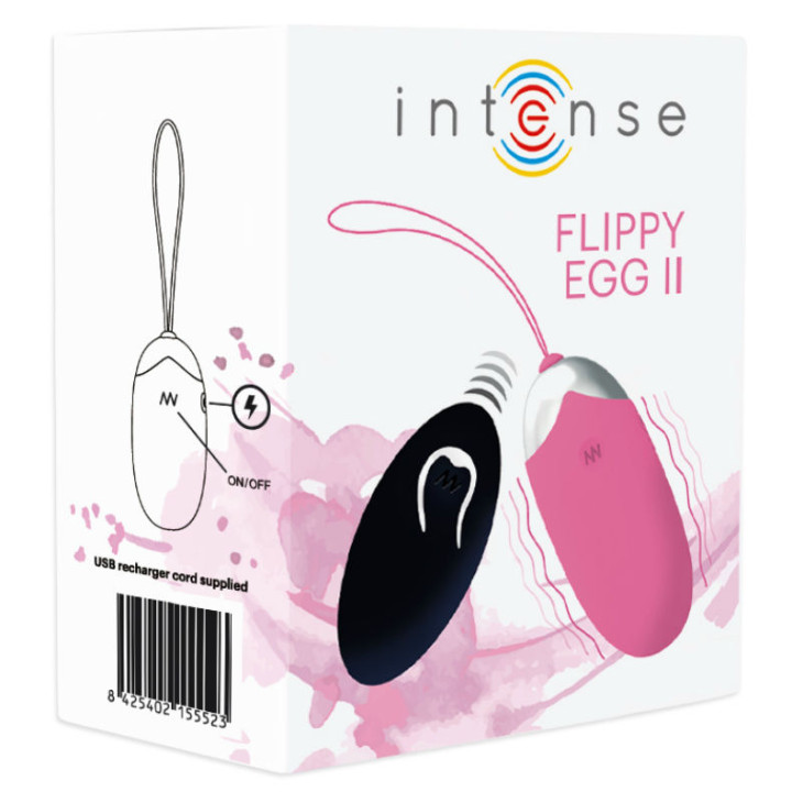 Intense - Flippy ii Huevo Recargable Remoto Rosa