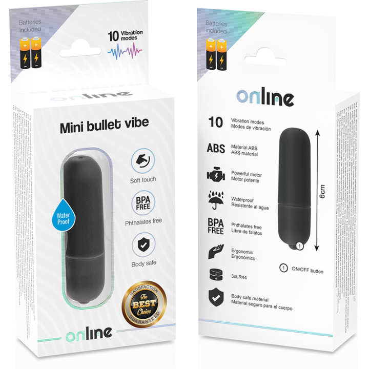 Online - Mini Proiettore Vibrante Nero
