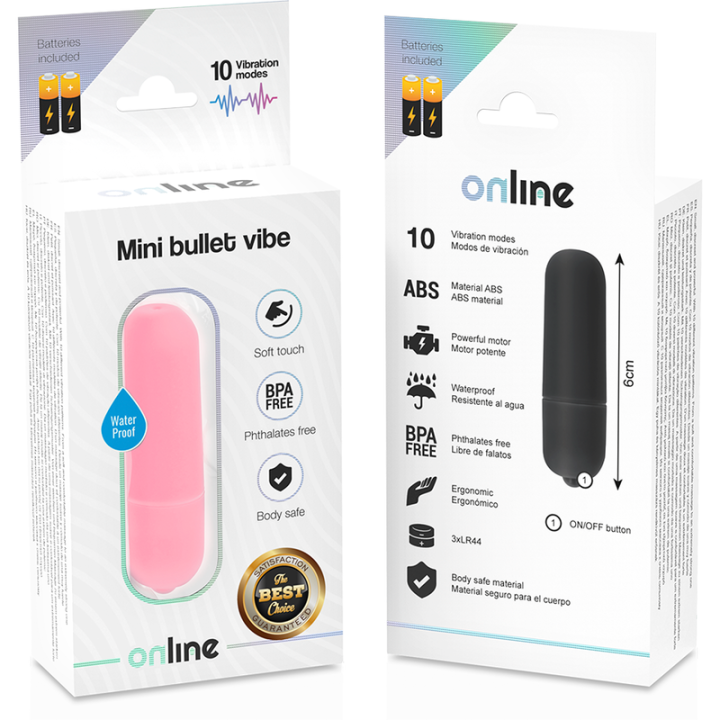 Online - Mini Rosa Vibrationskugel