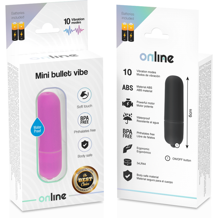 Online - Mini Bala Vibradora Lila