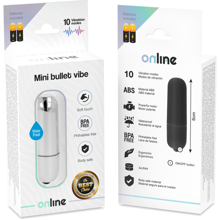 Online - Mini Bala Vibrante Prata