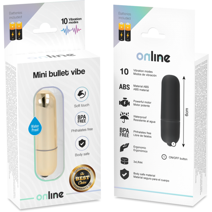 Online - Mini Balle Vibrante Dorée