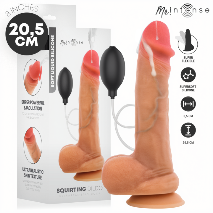 Mr Intense - Danny Dildo Eiaculante in Silicone 20,5 cm -ø- 4 cm