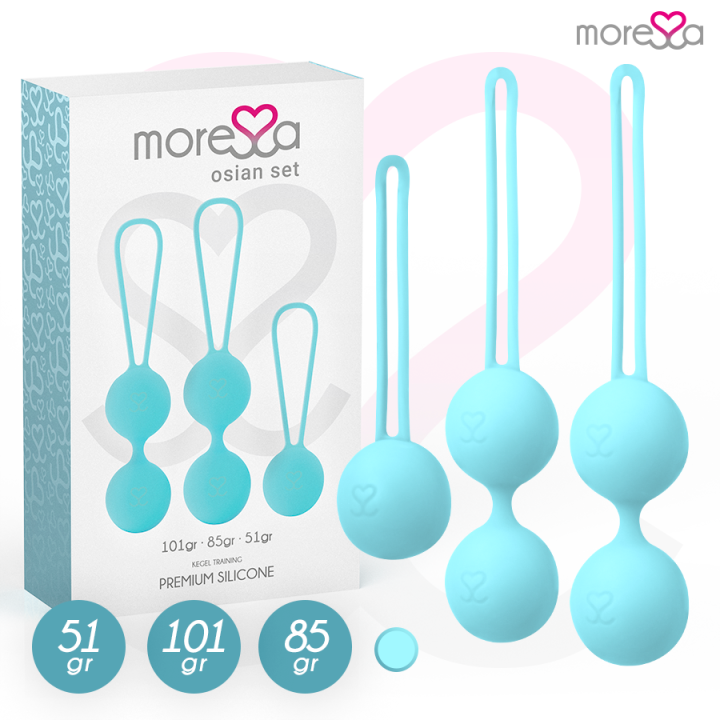Moressa - Conjunto Osian Silicone Premium Turquesa