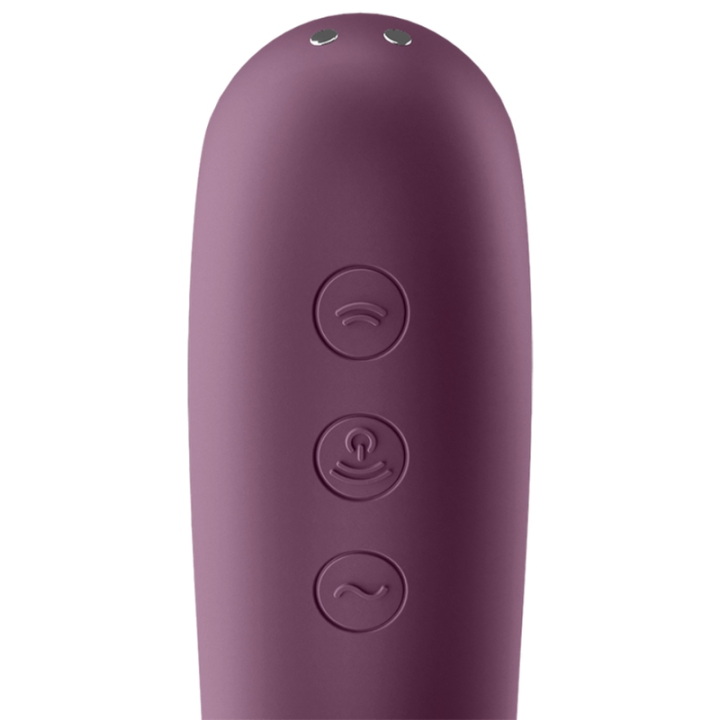 Satisfyer - Dual Kiss Air Pulse Vibrator Weinrot