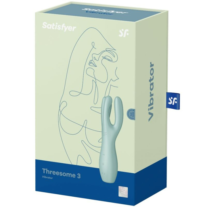 Satisfyer - Vibratore Threesome 3 Menta