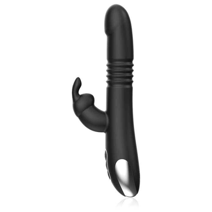 Black&Silver - Kenji Vibratore Rabbit up & Down + Telecomando Watchme