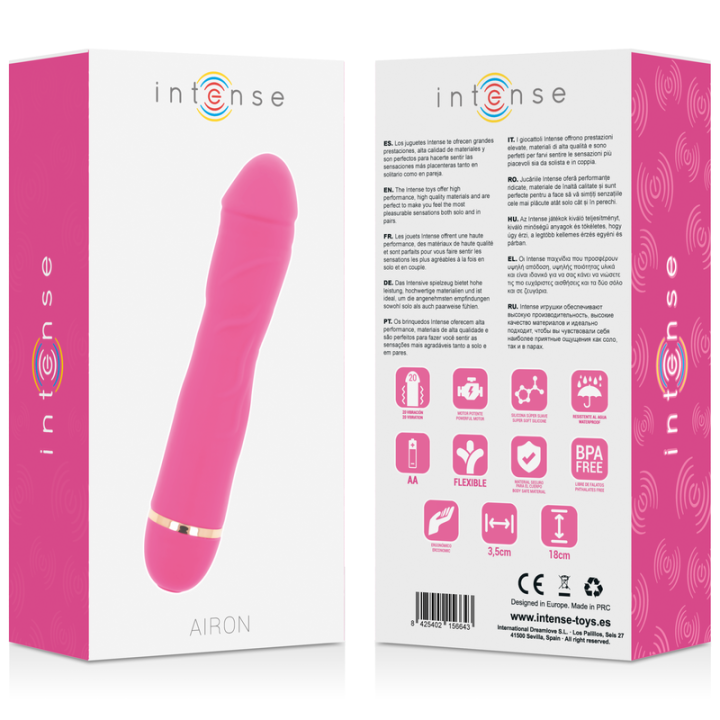 Intense - Airon 20 Velocidades Silicone Rosa