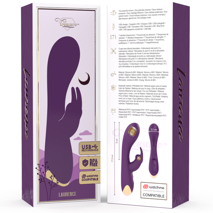 Treasure - Laurence Rabbit Vibrator + Watchme Remote Control