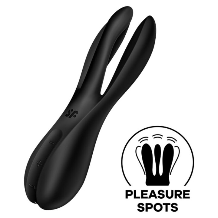 Satisfyer - Vibratore Threesome 2 Nero