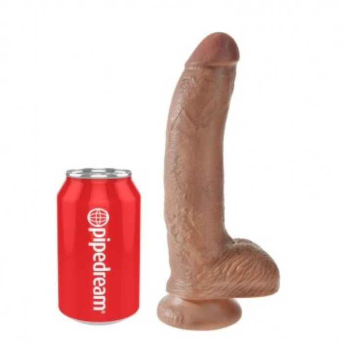 King Cock - Dildo Realístico Con Testículos 22,8 cm