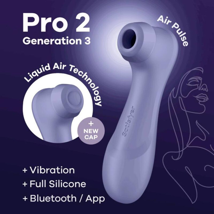 Satisfyer - Pro 2 Generation 3 Lilac Bluetooth & App