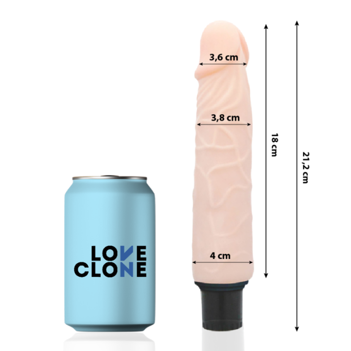 Loveclone - Wibrator Samosmarowania Finn 21.2 cm -o- 3.8 cm