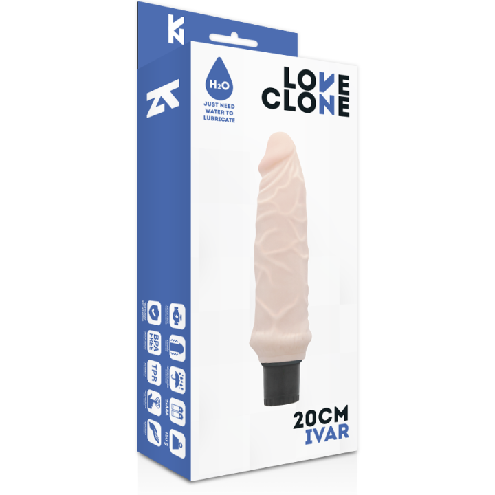 Loveclone - Ivar Selbstschmierender Vibrator 20 cm -o- 3.7 cm