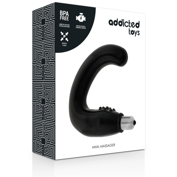 Addicted Toys - Massageiro Anal Preto