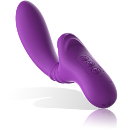 Intense - Vibrateur Multifonction Toky up & Down Avec Stimulateur Clitoral Jaune