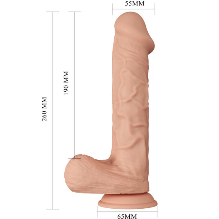 Baile - Beautiful Encounter Bergrisi Dildo Realístico Flexible 26 cm Natural