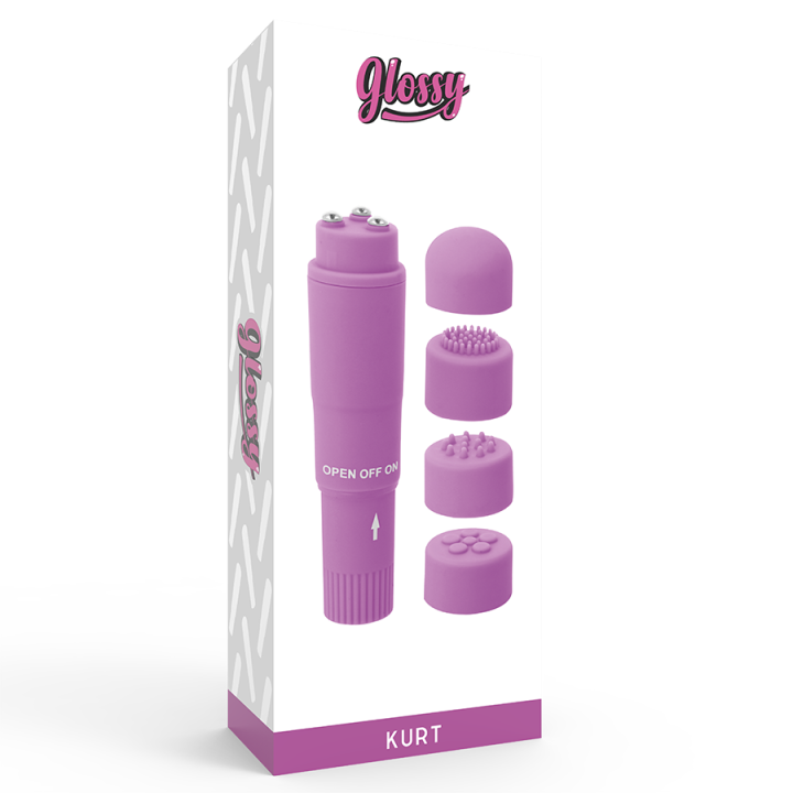 Glossy - Massaggiatore Kurt Pocket Viola