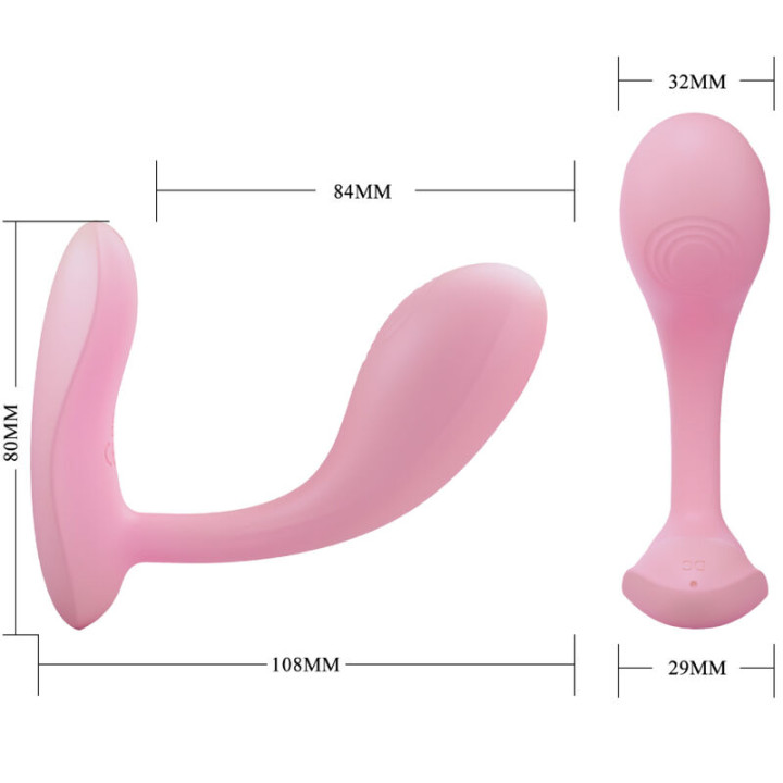 Pretty Love - Baird g-Spot 12 Vibrations Rechargeable Pink App