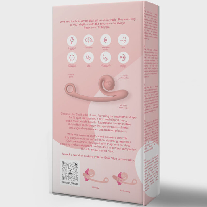 Snail Vibe - Vibrateur Courbe Orange