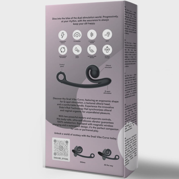 Snail Vibe - Vibratore Curva Nero