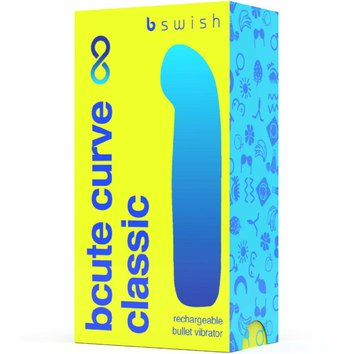 B Swish - Bcute Curve Infinite Classic Vibratore in Silicone Ricaricabile Giallo
